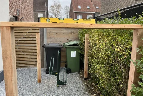 DIY outside bicycle storage