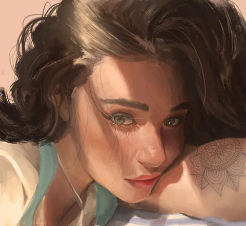 Light Study, Me, Digital Paint, 2019