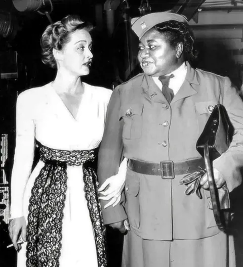 Bette Davis was the only white performer who agreed to be part of Hattie McDaniel's performing troupe to entertain Black servicemen during WWII.