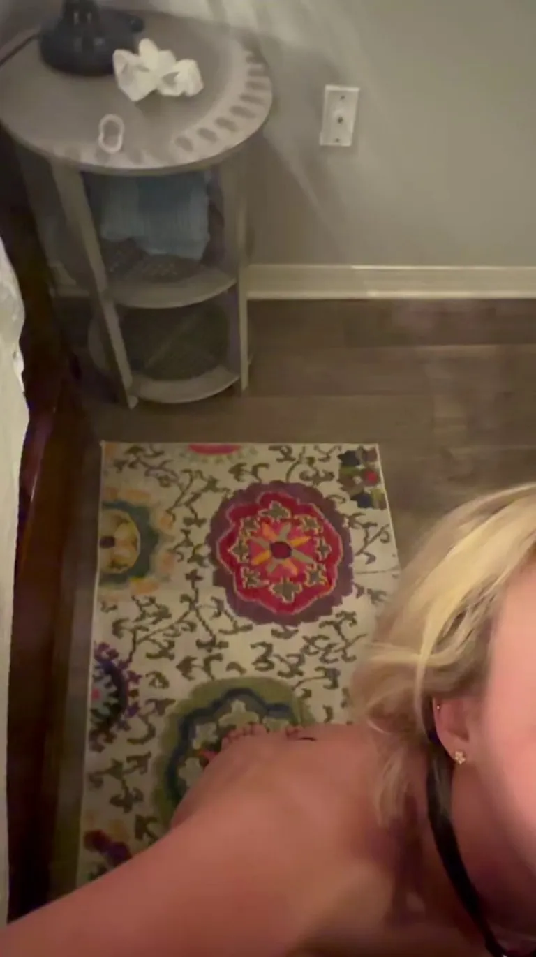 Me getting my face humiliated after draining his balls