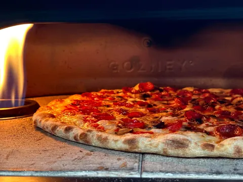 [Homemade] pepperoni and mushroom pizza