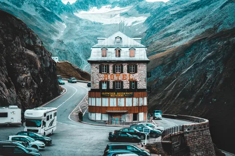 ITAP of an abandoned hotel.