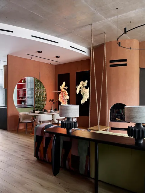 It’s a big space but I tried to keep it cozy with specific colors and decoration