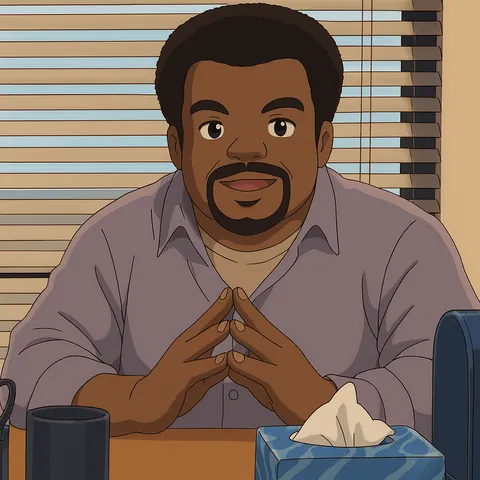 The Office in Studio Ghibli Style