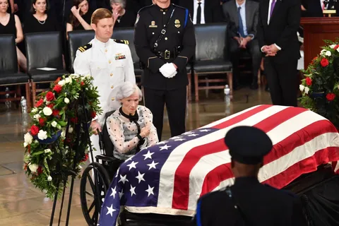 106 years old, saying goodbye to her son