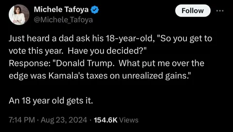 Sure an 18 year old would know what unrealized gains is