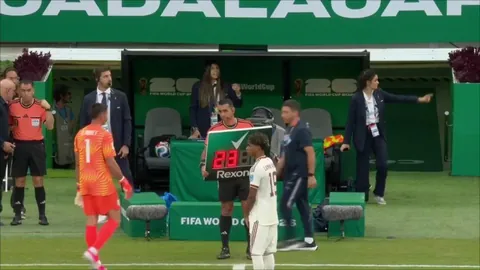 Uruguay's Fernando Muslera is hooked at half-time for Sergio Rochet, after his mistake led to Spain's opener