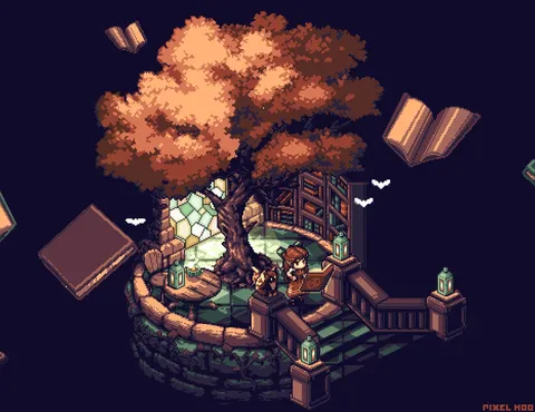 Secret Library! Should I make some similar isometric islands in this setting?