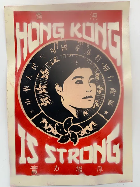 Hong Kong Is Strong, Me, Spray Paint, 2019