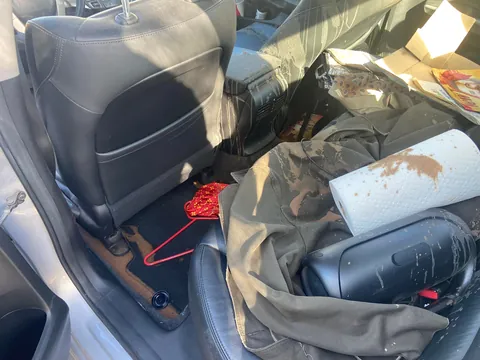 Someone broke into my car and filled it with literal sh**