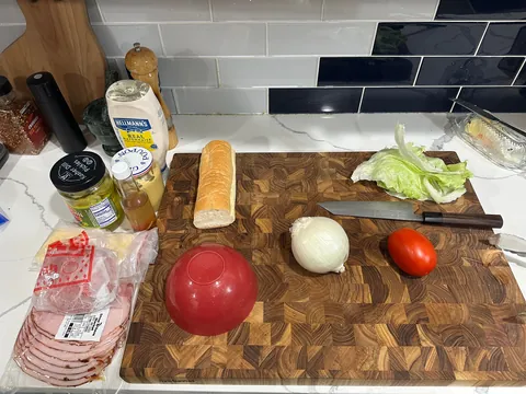 [homemade] sub sandwich