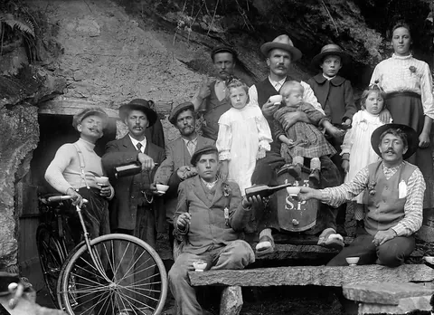 Between 1900 and 1930, a destitute seed pedlar took more than 5000 photographs of daily life in an isolated valley to the south of the Alps. They were rediscovered long after his death. I can't convey how amazing these images are. 