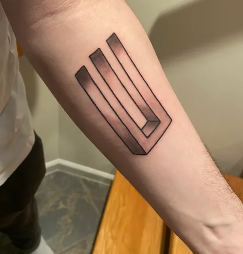 My arm will now make people dizzy forever! Impossible Trident done by Chewy at Wyld Chyld (Merrick, NY)