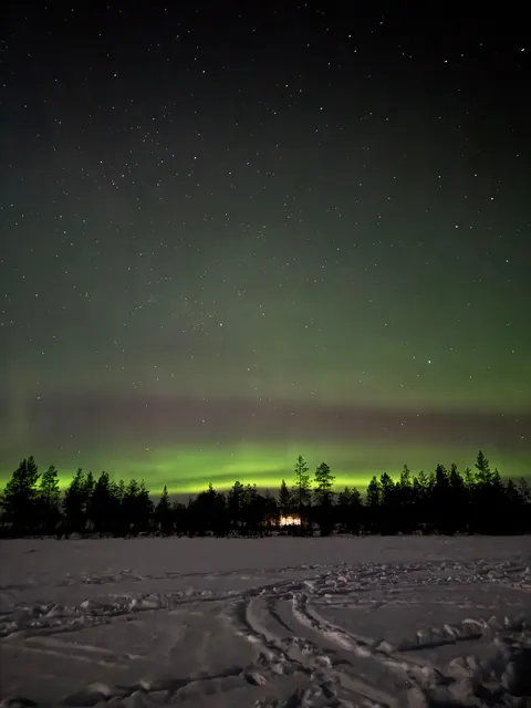 Chasing the Northern Lights in Rovaniemi and Saariselkä, Finland — finally caught them after 3 freezing nights