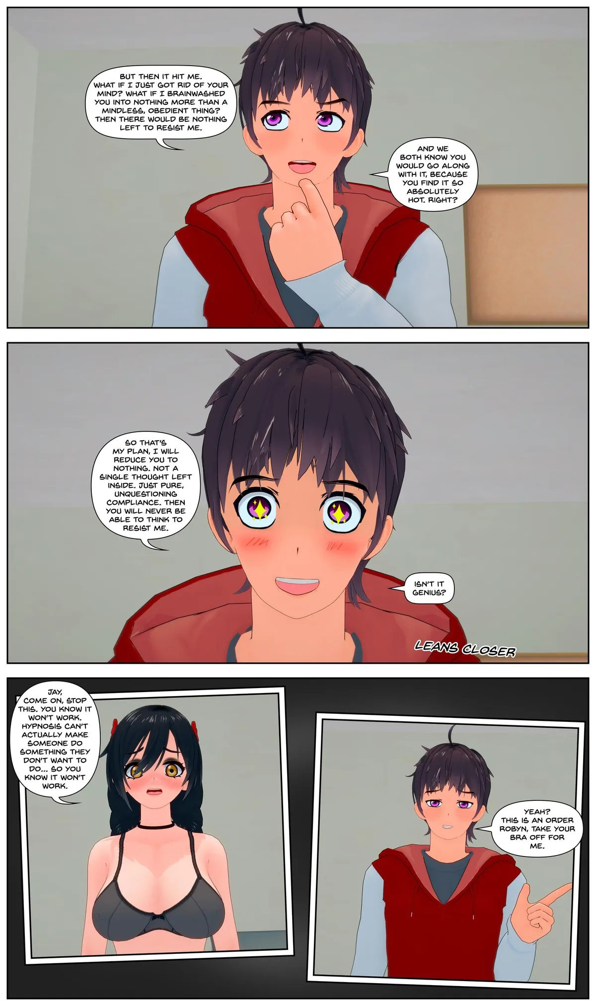 The Power of Hypnosis - Chapter 40 [Comic Pages] [3D] [Hypnosis] [Mind Control] [OC] [NSFW] [by RollB]