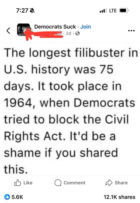 They don’t know what a filibuster is