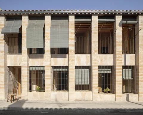 And now right across the street: 19 Social Housing Units in local Stone in Mallorca, Spain - 2023