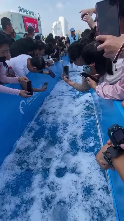 The penguin with the orange backpack..