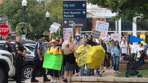 No Kings Event in Bentonville, Arkansas