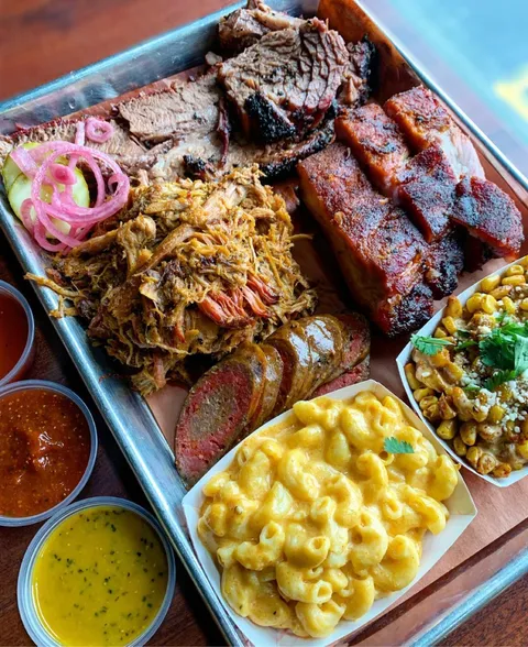[I ate] a barbecue sampler