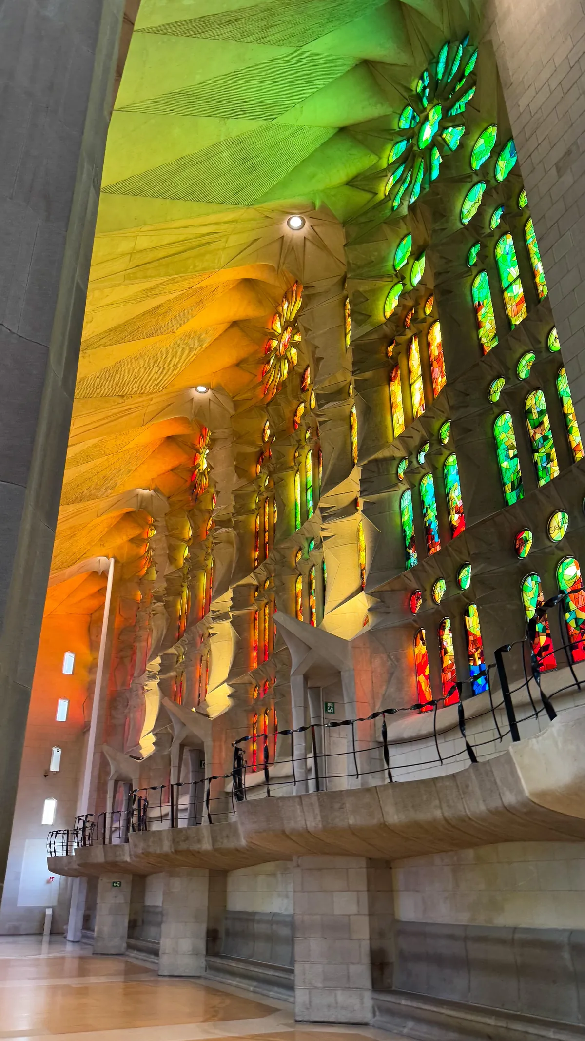 Sunrise inside Sagrada Familia