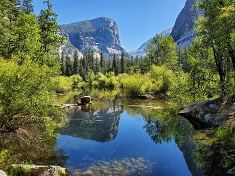 Mirror lake at Yosemite national park, CA, USA [4032x3024] (OC)