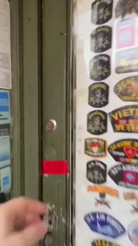 Guy surprised his favourite shopkeeper.