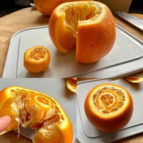 Orange had a tiny orange inside it