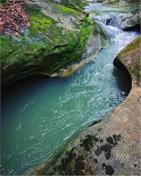 10' branch didn't touch the bottom. Hocking Hills, Ohio [3024x3780] [OC]
