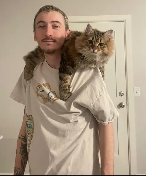 My Girlfriend Painted Me and My Cat