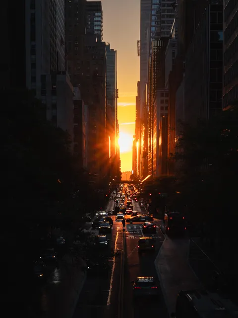 ITAP of Manhattanhenge.