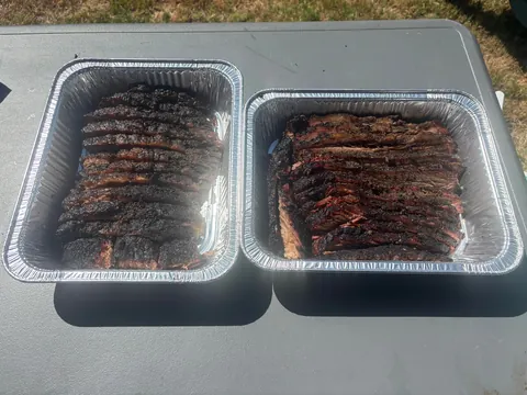 [homemade] 2 Texas Briskets and a Pulled Pork. Zoom in on that fat.