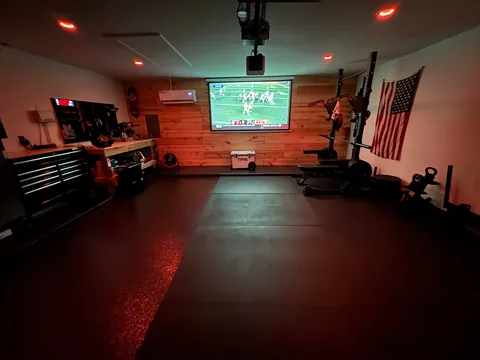 Garage Gym Before and After