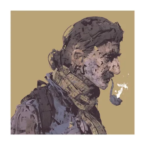 "Portrait of a man with a pipe", Me, Digital, 2021