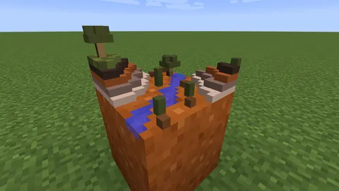 I know mini biomes died a while ago, but i don't remember seeing one made with chisels and bits so here's a mesa!