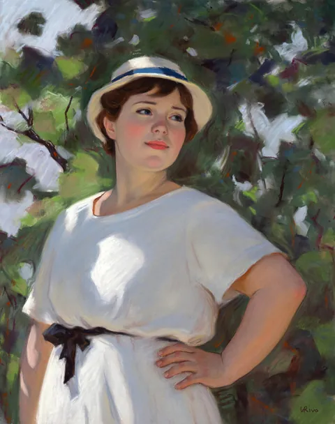 In the Summer Shade, Lena Rivo, Soft Pastel, 2025