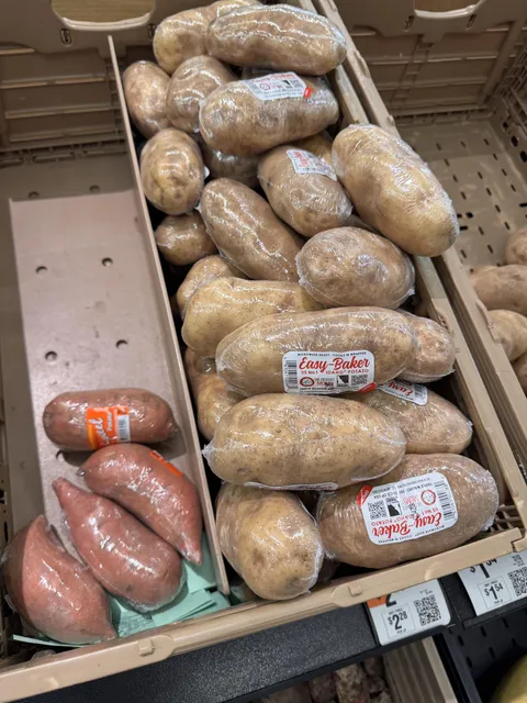 Potato’s individual wrapped in plastic
