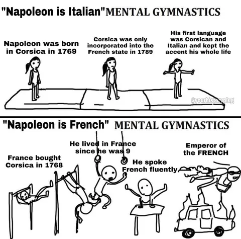 His original name was Napoleone di Buonaparte