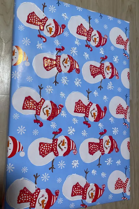 My sister is blind. This year I’m making her Christmas wrap tactile with puffy paint!