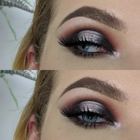 Very smokey halo eye look