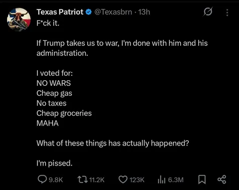 Fuck you and everyone who voted for him