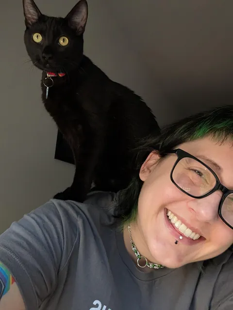 shoulder cat update: I have officially become a sentient couch