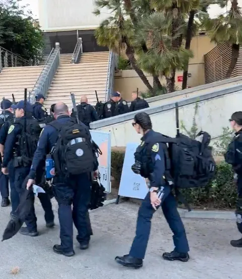 Security for Ben Shapiro at UCLA 