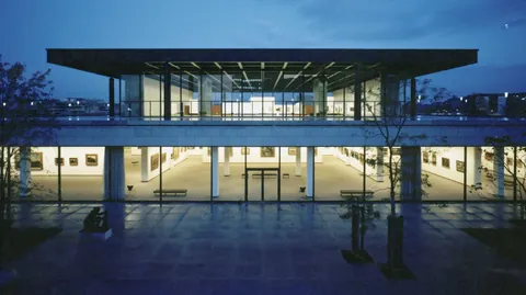 New National-gallery in Berlin, Germany (1965-1968) by Ludwig Mies van der Rohe
