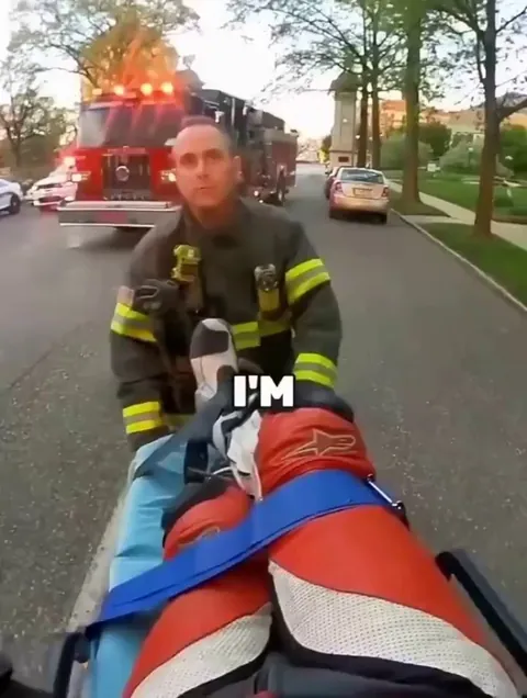 Bro forgot everything except for the bill on that ambulance