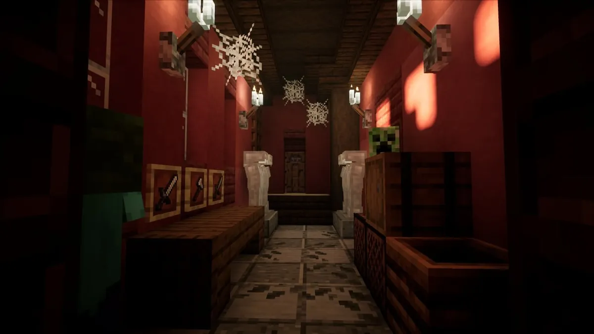 The RED Castle in Pale gardens