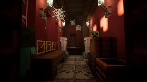 The RED Castle in Pale gardens