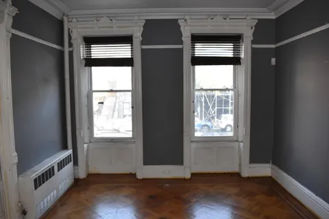 It took a year, but the living room, office, bedroom, and bathroom are all done.