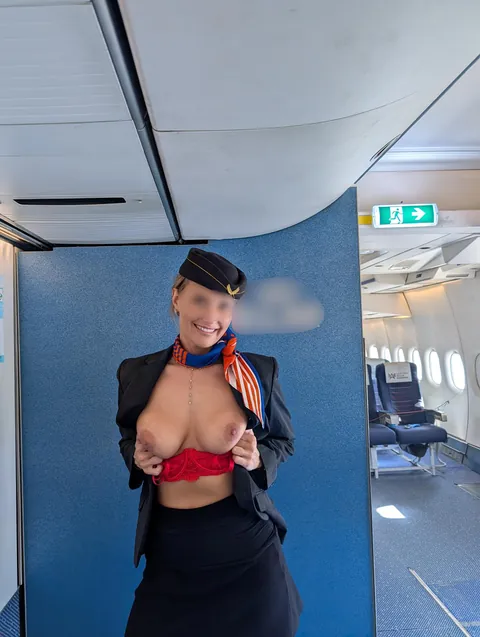 Cabin crew girl risking her job…