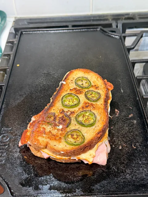 [homemade] hot ham and cheese